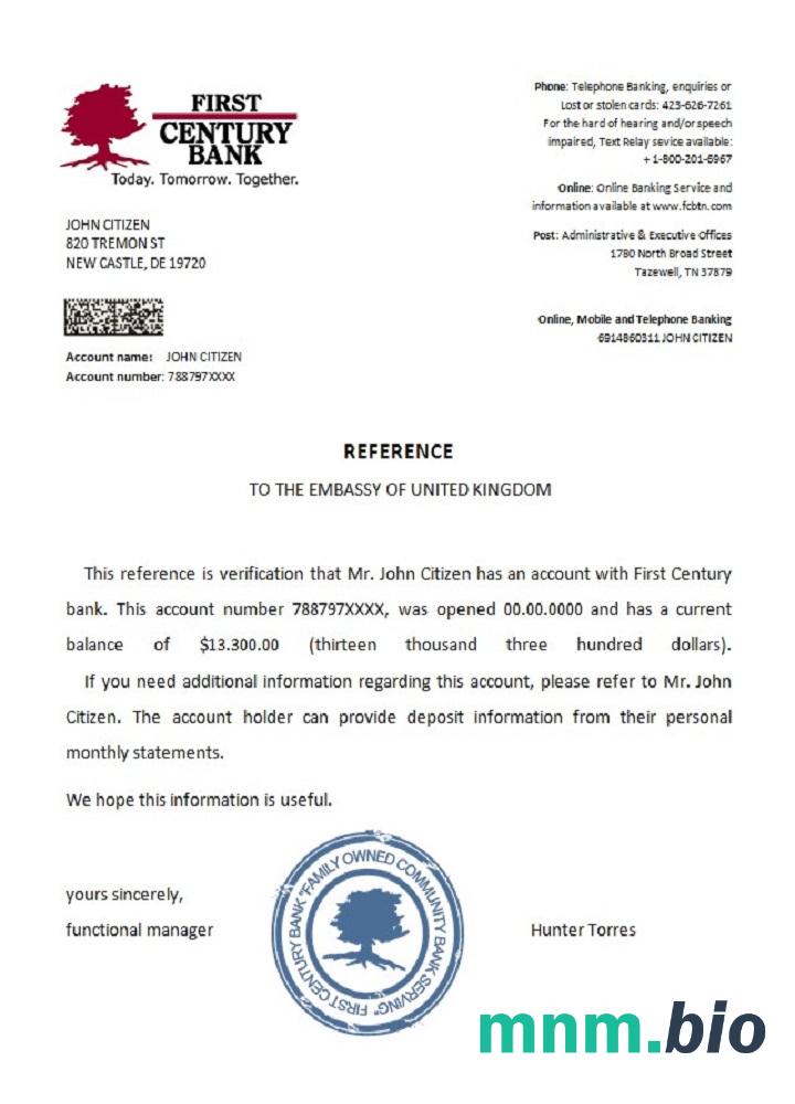 Przykład odniesienia z pierwszego wieku w USA w formatach Word i PDF